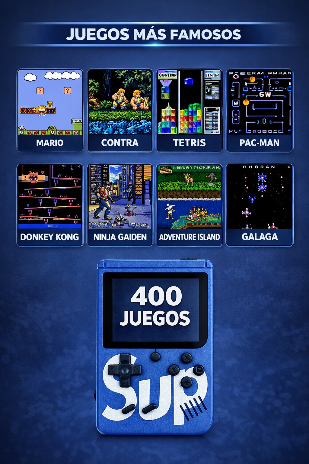 Mini consola 400 juegos